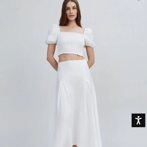 Solid & Striped Gael Skirt Optic White